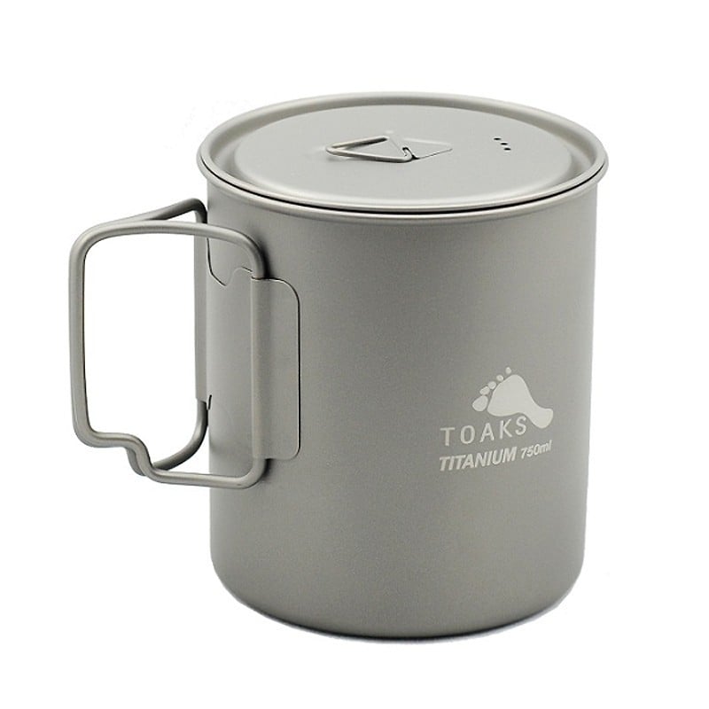 Toaks Titanium 750 ml Topf mit Klappgriffen Toaks Titanium 750 ml Topf mit Klappgriffen
