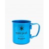 Snow Peak Ti-Single 450 Cup Silber Blau