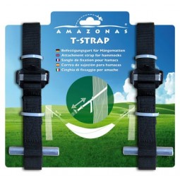 Amazonas T-Strap Hängematten Aufhängung -  AZ-3025002 - Lieferumfang: Set mit 2 Gurten