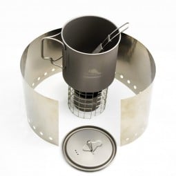 Toaks Ultralight Titanium Cook System 02 - ultraleichte 165 Gramm Gesamtgewicht
