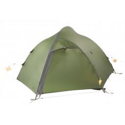 Exped Orion 3 Extreme Zelt Grün geschlossen