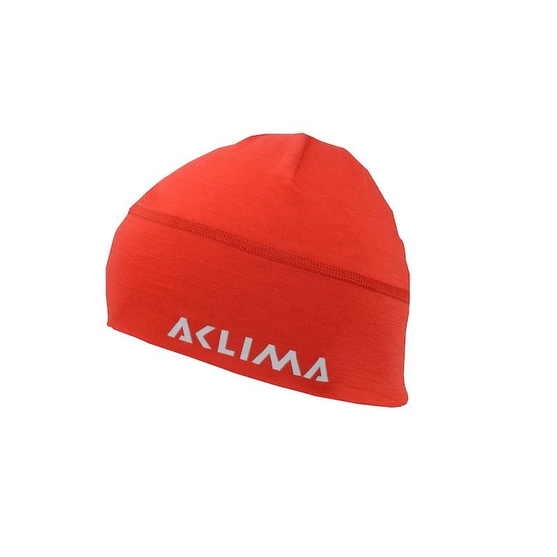 Aclima Lightwool Beanie High Risk Red