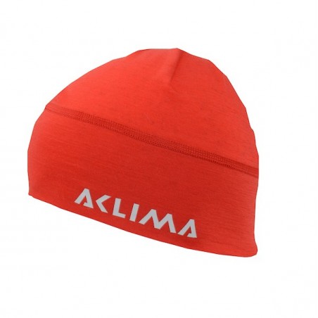 Aclima Lightwool Beanie High Risk Red