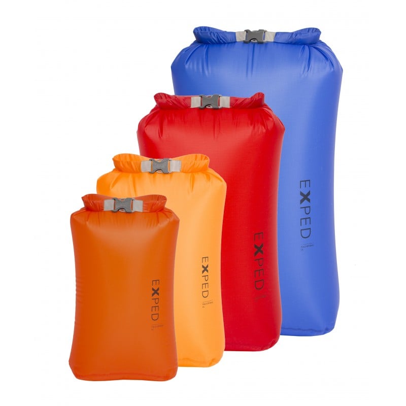 Exped Fold Drybag UL 4 Pack bestehend aus den Größen XS bis L Exped Fold Drybag UL 4 Pack bestehend aus den Größen XS bis L