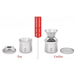 Keith Titanium Kaffee & Tee Filter beide Anwendungen gegenüber gestellt