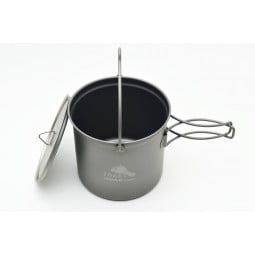 Toaks Titanium 1100ml Pot Deckel offen