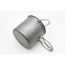 Toaks Titanium 1100ml Pot mit ausgeklappten Griffen