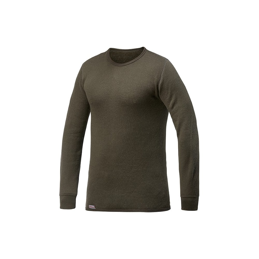 Woolpower Crewneck 200 Wollpullover in einem dezenten Grün - Pine Green
