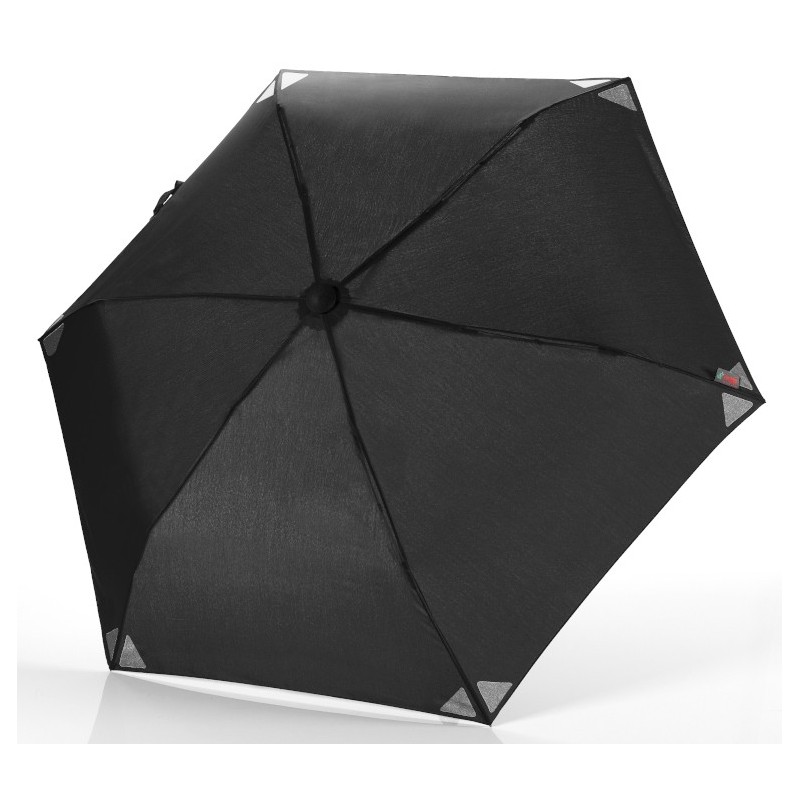 Euroschirm Light Trek Ultra Regenschirm in Schwarz reflektierend