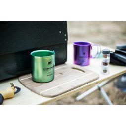 Snow Peak Titanium Double Wall Cup im Einsatz