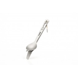 Keith Titanium 3 Piece Cutlery Set übereinander gelegt