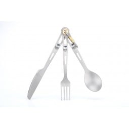 Keith Titanium 3 Piece Cutlery Set aufgefächert