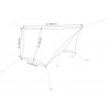 Amazonas Adventure Wing Tarp Skizze inkl. Abmessungen