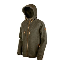 Steinkauz Lodenfleecejacke Kapuzenhuber Schiefer Herren Wolljacken