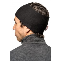 Woolpower Headband 200 Schwarz männliches Modell
