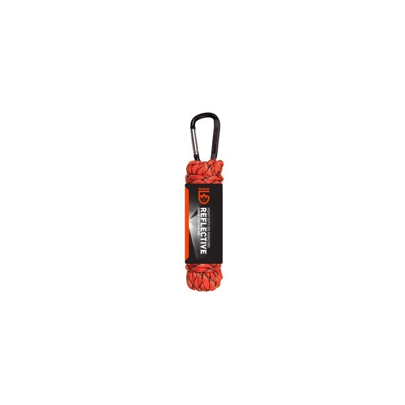GearAid Paracord 550 Orange reflektierend 9 m mit Karabiner GearAid Paracord 550 Orange reflektierend 9 m mit Karabiner