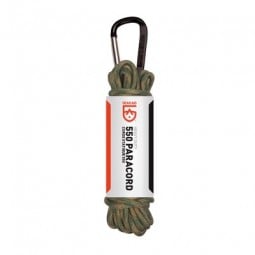 GearAid Paracord 550 Grün 9 m mit Karabiner