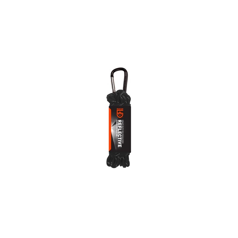 GearAid Paracord 550 Schwarz reflektierend 9 m mit Karabiner GearAid Paracord 550 Schwarz reflektierend 9 m mit Karabiner