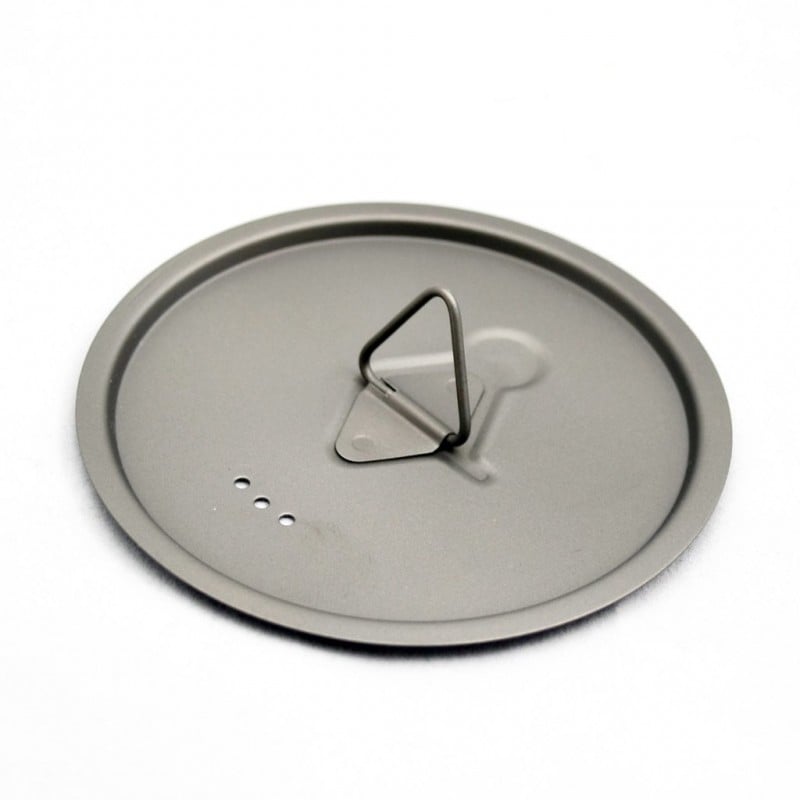 Toaks Titanium Deckel für Töpfe D80 und 95 mit flachem Rand Toaks Titanium Deckel für Töpfe D80 und 95 mit flachem Rand