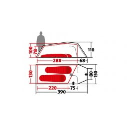 Wechsel Tempest 2 Zelt Abmessungen