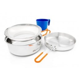 GSI Glacier Stainless 1 Person Mess Kit