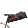 Ortlieb Seat Pack Support Strap mit Seat Pack, seitliche Ansicht