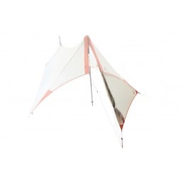 SlingFin SplitWing Vestibule mit Tarp aufgebaut