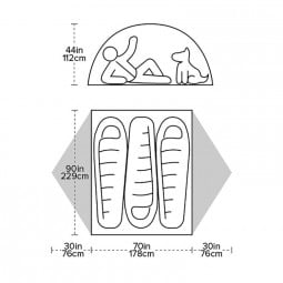 Blacktail 3 Zelt Abmessungen