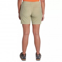 Outdoor Research Ferrosi Shorts Damen in der Farbe Hazelwood angezogen, Ansicht von hinten