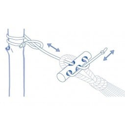 Amazonas Ultralight Microrope Hängematten Aufhängung - AZ-3027000 - Schema Anbringung und Ablängung