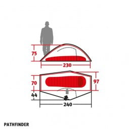 Wechsel Pathfinder Zelt - 231085 - Abmessungen 