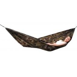 Amazonas Travel Set Hängematte - AZ-1030260 - Camouflage - preiswertes Komplett-Set mit Haken und Seilen für Bushcrafter