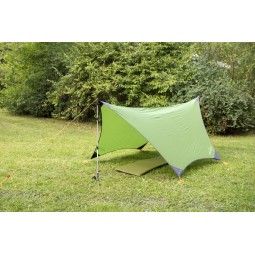 Traveller Tarp ohne Hängematte aufgebaut