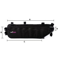 Miss Grape Internode 46.2 Frame Bag Abmessungen 