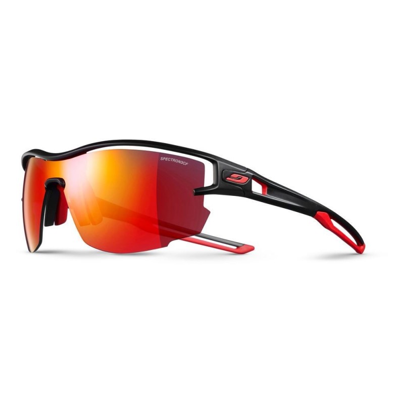 Julbo Aero Sonnenbrille - Schwarz/Rot - J4831114 - mit Spectron Glas Kat. 3 Julbo Aero Sonnenbrille - Schwarz/Rot - J4831114 - mit Spectron Glas Kat. 3