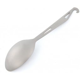 Keith Titanium Spork mit Flaschenöffner - Aussparungen im Griff reduzieren das Gewicht, ohne die Stabilität zu gefährden