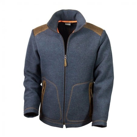 Waldkauz Lodenfleecejacke Urs Frontansicht Waldkauz Lodenfleecejacke Urs Frontansicht