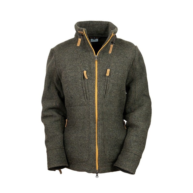 Steinkauz Lodenfleecejacke Kragenwally Damen