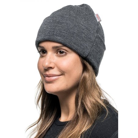 Woolpower Beanie Classic Grey weibliches Modell