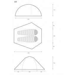 Lightwave S22 Sigma Zelt Abmessungen