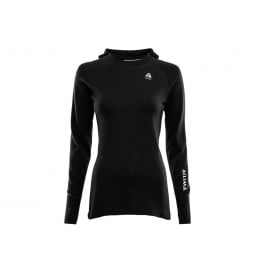 Aclima Warmwool Hooded Sweater Woman Black