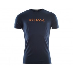 Aclima Lightwool Logo T-Shirt Navy