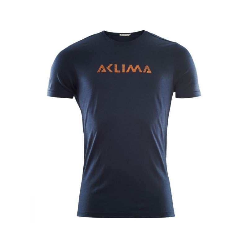Aclima Lightwool Logo T-Shirt Navy