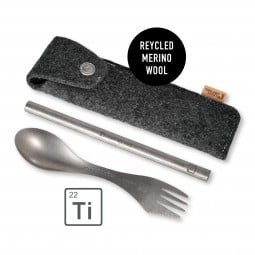 Light My Fire Spork'n Straw Kit Titanium