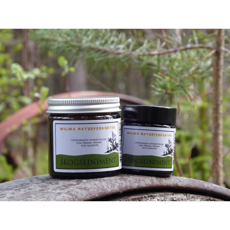 Wilma Skogsliniment Waldsalbe 60 ml zusammen mit 30 ml Glas Wilma Skogsliniment Waldsalbe 60 ml zusammen mit 30 ml Glas