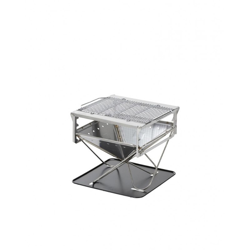 Snow Peak Snow Peak Takibi Fire & Grill Set Pack & Carry Fireplace Kit Größe L aufgebaut Snow Peak Snow Peak Takibi Fire & Grill Set Pack & Carry Fireplace Kit Größe L aufgebaut