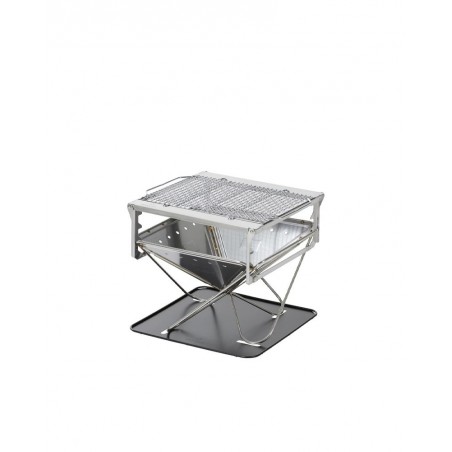 Snow Peak Snow Peak Takibi Fire & Grill Set Pack & Carry Fireplace Kit Größe L aufgebaut