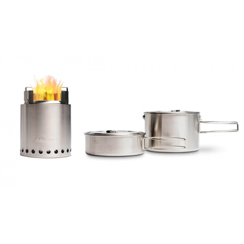 Solo Stove Campfire Holzofen & 2 Pot Set Combo Solo Stove Campfire Holzofen & 2 Pot Set Combo