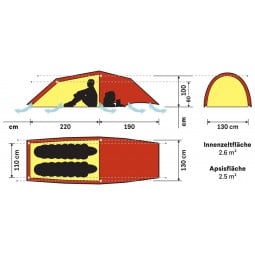 Hilleberg Anjan 2 GT Zelt Grundriss