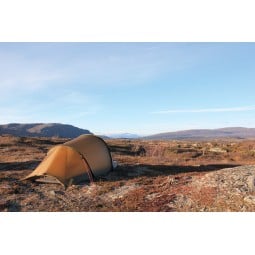 Hilleberg Nallo 3 Zelt Sand im Einsatz